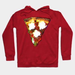 Pizza Slice Snack Glitch Hoodie